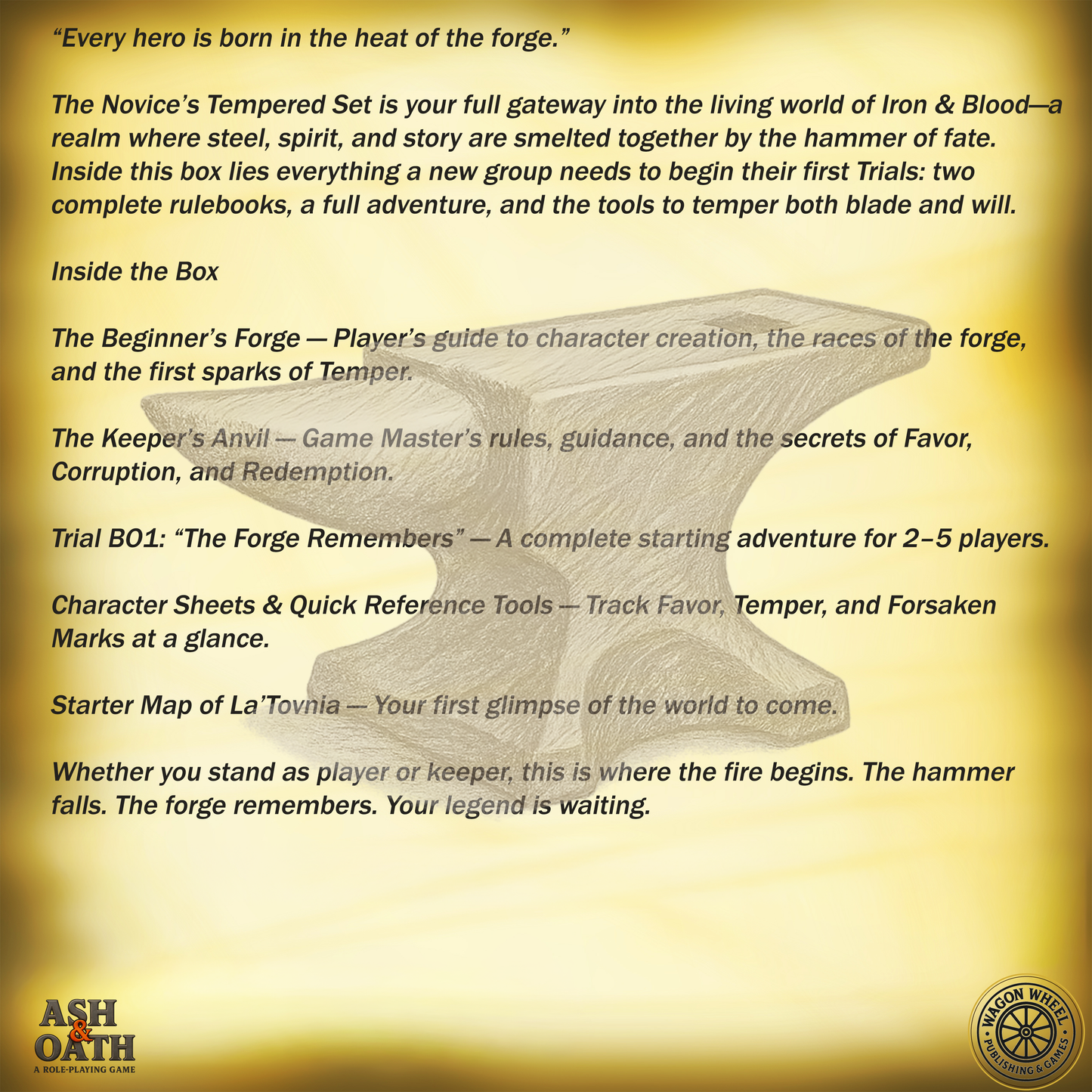 Ash & Oath™: The Novice’s Tempered Set